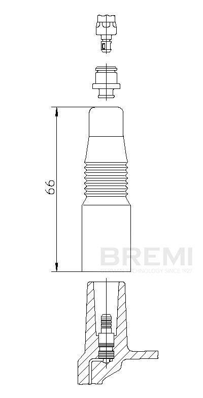 BREMI Plug, coil Article number: 13555A1 cheaply
