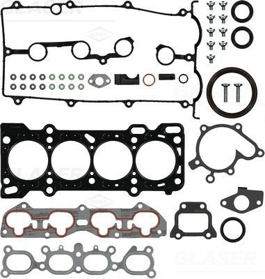 GLASER Full Gasket Set, engine Article number: S40074-00 cheaply