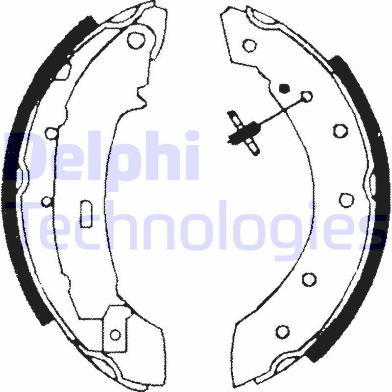 DELPHI Brake Shoe Set Article number: LS1691 cheaply