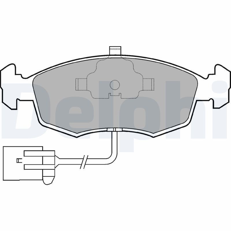 DELPHI Brake pad set Article number: LP794 cheaply