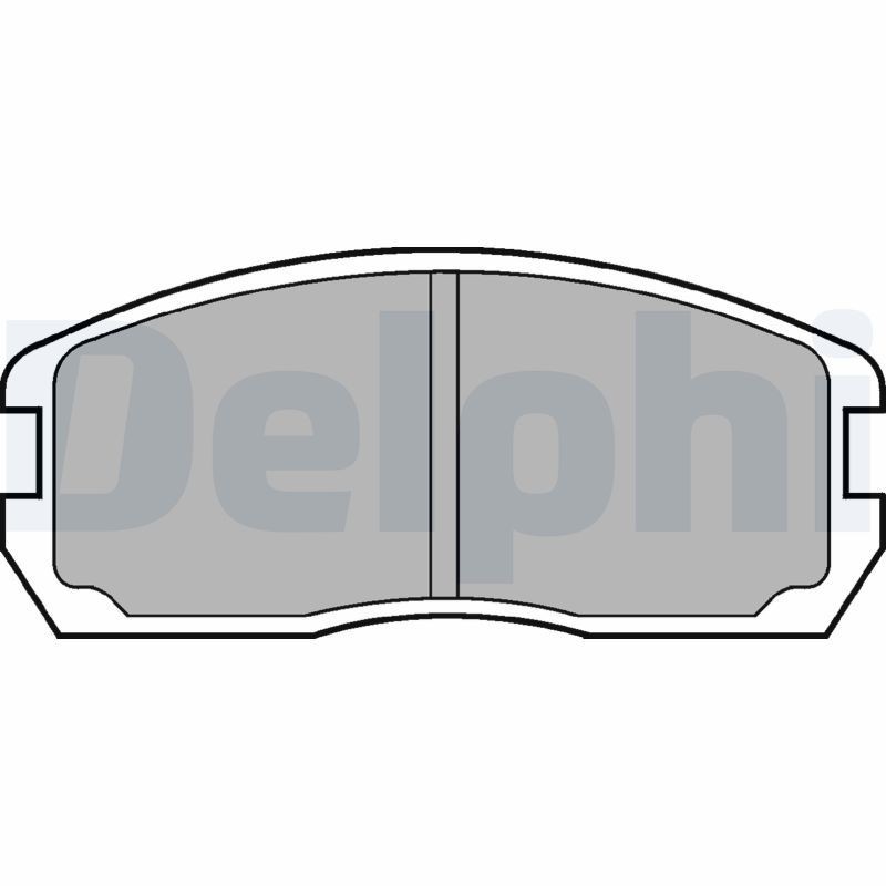 DELPHI Brake pad set Article number: LP467 cheaply