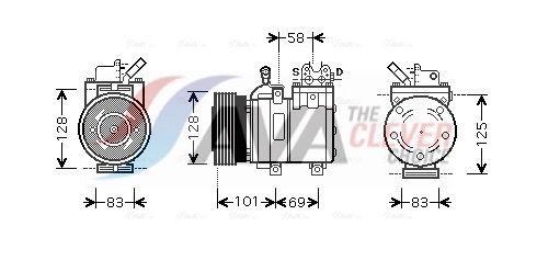 AVA COOLING SYSTEMS Air conditioning condenser Article number: HD5279D cheaply