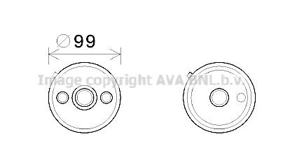 AVA COOLING SYSTEMS Automatic transmission oil cooler Article number: VW3358 cheaply