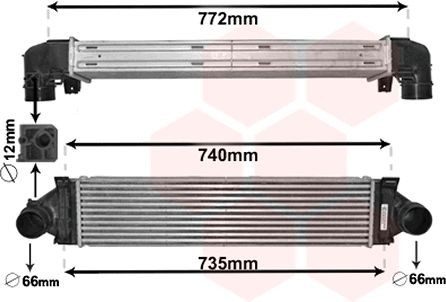 VAN WEZEL Intercooler Article number: 02004218 cheaply
