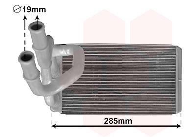 VAN WEZEL Heater matrix Article number: 13006373 cheaply