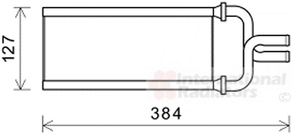 VAN WEZEL Heater matrix Article number: 25006292 cheaply