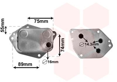 VAN WEZEL Engine oil cooler Article number: 82003288 cheaply