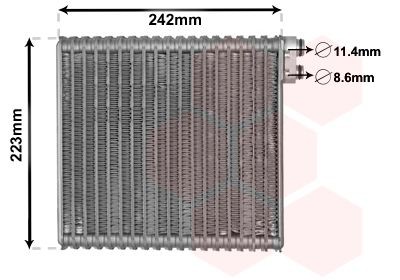 VAN WEZEL Air conditioning evaporator Article number: 1700V421 cheaply