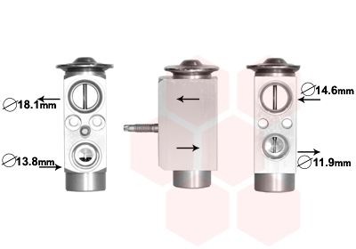 VAN WEZEL AC expansion valve Article number: 18001492 cheaply