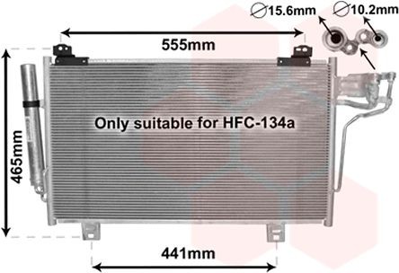 VAN WEZEL Air conditioning condenser Article number: 27005261 cheaply