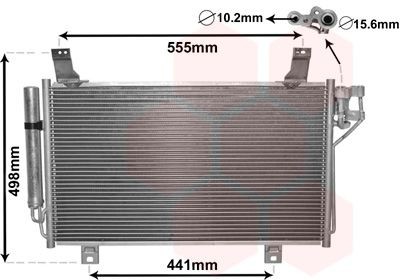 VAN WEZEL Air conditioning condenser Article number: 27005264 cheaply
