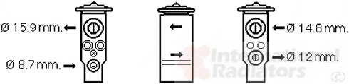 VAN WEZEL AC expansion valve Article number: 32001253 cheaply