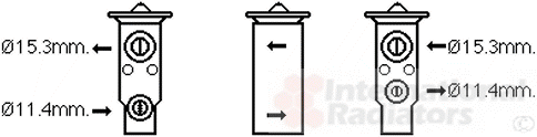VAN WEZEL AC expansion valve Article number: 51001093 cheaply