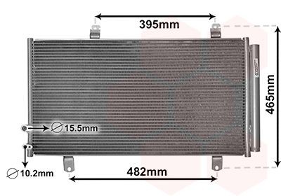 VAN WEZEL Air conditioning condenser Article number: 53005696 cheaply