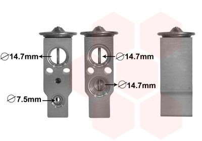 VAN WEZEL AC expansion valve Article number: 82001386 cheaply