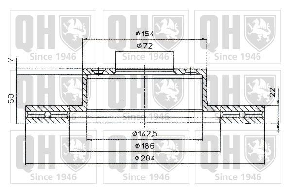 QUINTON HAZELL Brake disc Article number: BDC5054 cheaply