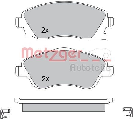 METZGER Brake pad set Article number: 1170047 cheaply