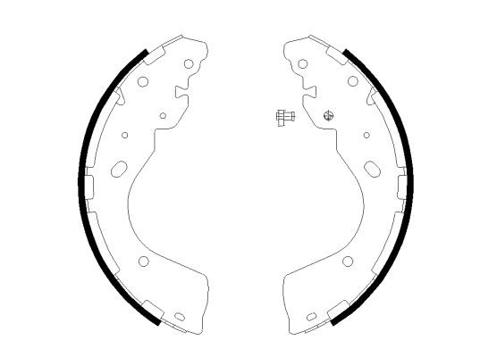 TEXTAR Brake Shoe Set Article number: 91081800 cheaply