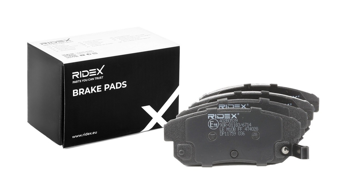 RIDEX Brake pad set Article number: 402B0539 cheaply