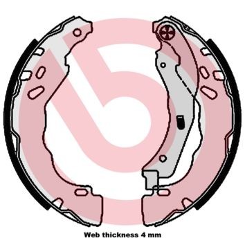 BREMBO Piduriklotside komplekt Artikli number: S 61 544 soodsalt