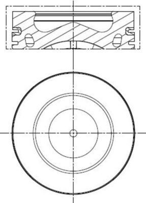 MAHLE ORIGINAL Piston Article number: 028 PI 00121 001 cheaply