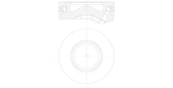 MAHLE ORIGINAL Piston Article number: 081 PI 00105 001 cheaply