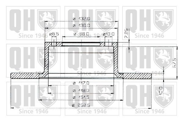 QUINTON HAZELL Brake disc Article number: BDC3133 cheaply