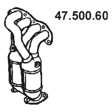 EBERSPÄCHER Catalytic converter Article number: 47.500.60 cheaply
