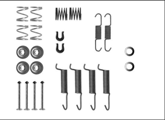 TEXTAR Brake shoe fitting kit Article number: 97042800 cheaply