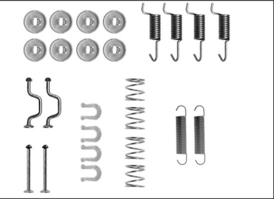 TEXTAR Brake shoe fitting kit Article number: 97043500 cheaply