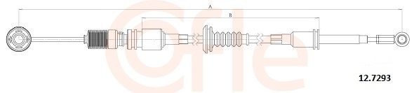 COFLE 12.7293 Cable, manual transmission Daily 2.8 35 S 11,35 C 11 106 PS Diesel 2009