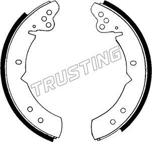 TRUSTING Brake disc Article number: DF758 cheaply