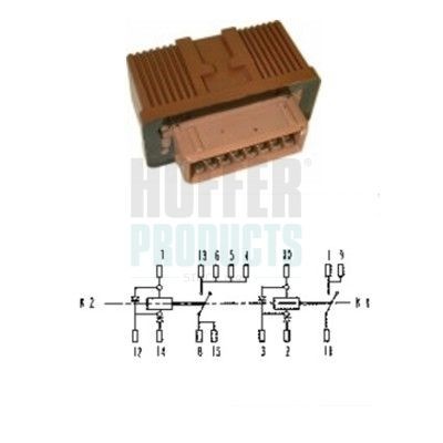 HOFFER Relæ, benzinpumpe Varenummer: 7240101 billige