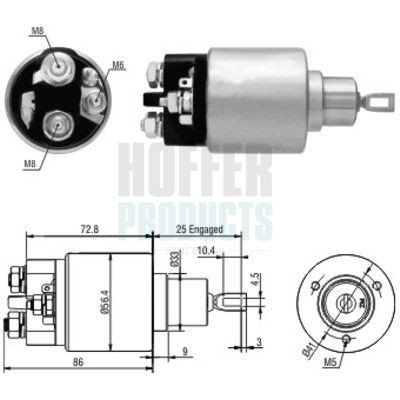 HOFFER Starter solenoid Article number: 6646010 cheaply