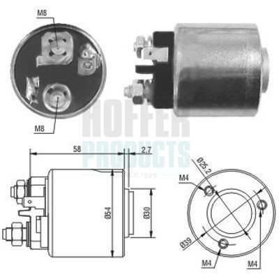 HOFFER Starter solenoid Article number: 6646083 cheaply