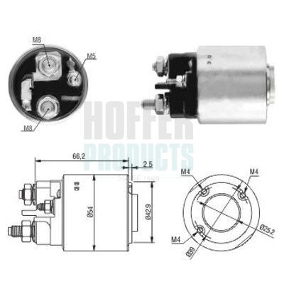 HOFFER Starter solenoid Article number: 6646131 cheaply