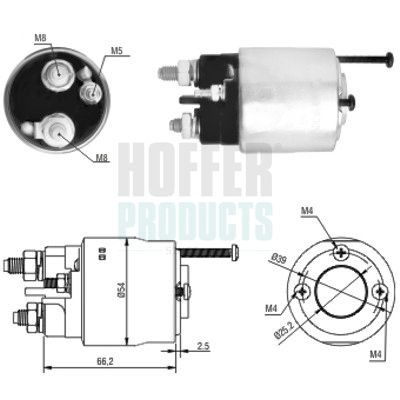 HOFFER Starter solenoid Article number: 6646147 cheaply