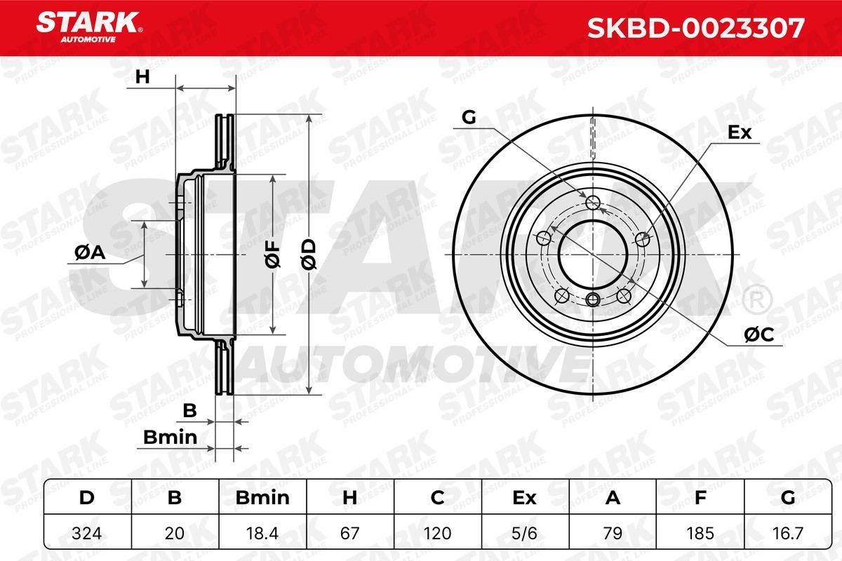 STARK Brake disc Article number: SKBD-0023307 cheaply
