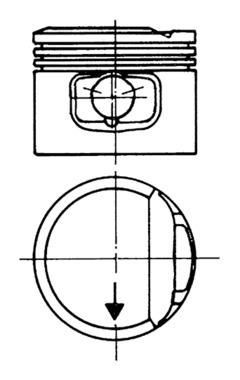 KOLBENSCHMIDT Piston Article number: 93117610 cheaply