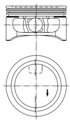 KOLBENSCHMIDT Piston Article number: 94912610 cheaply