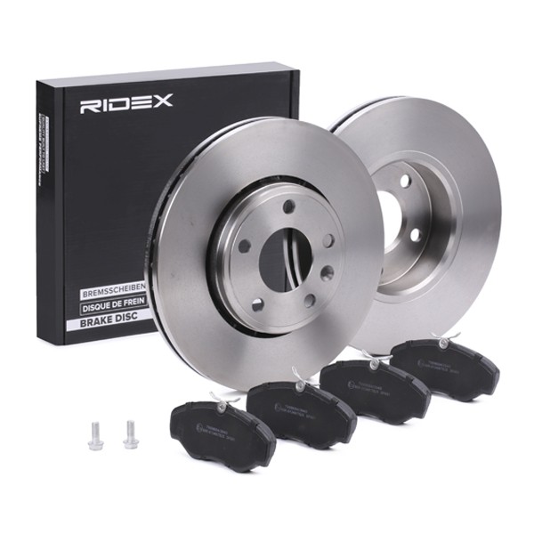 RIDEX Brake discs and pads set Article number: 3405B0207 cheaply