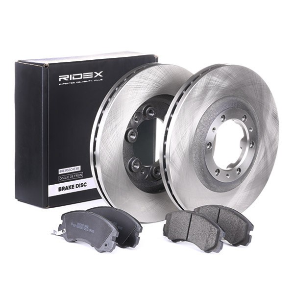 RIDEX Brake discs and pads set Article number: 3405B0142 cheaply