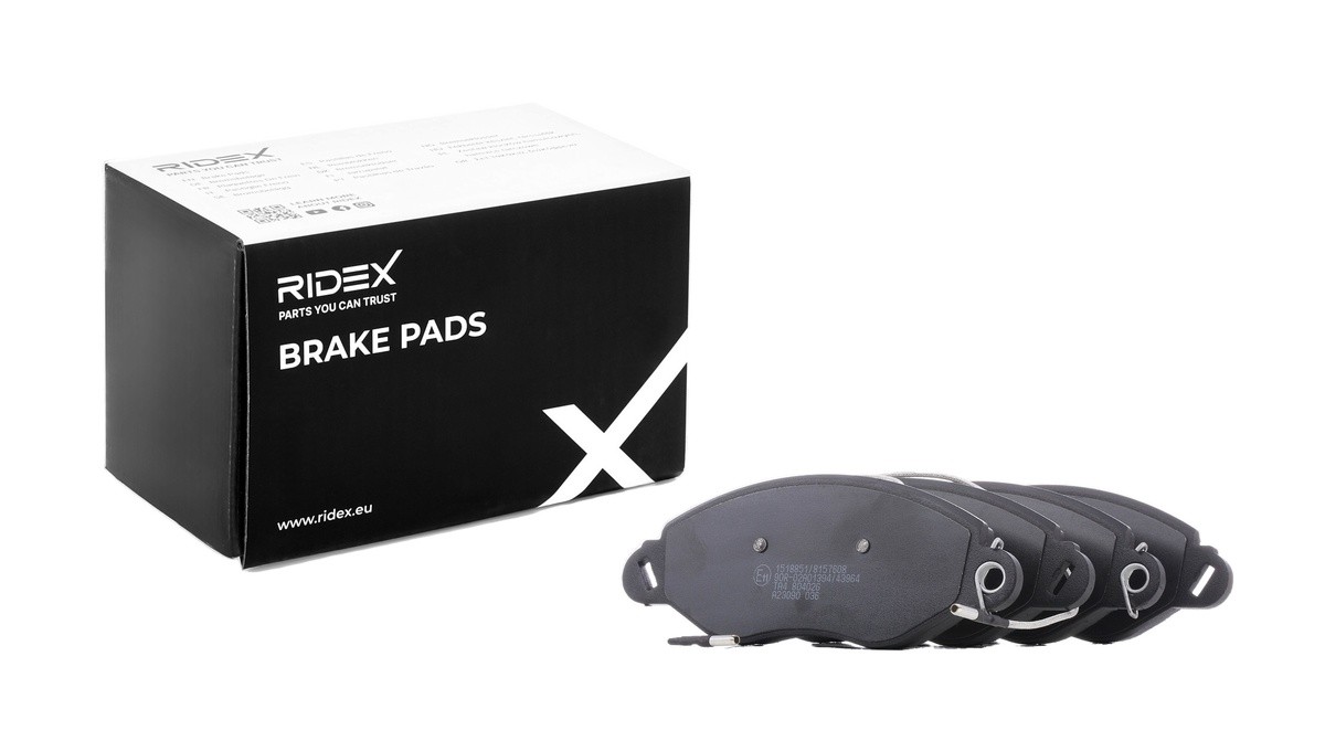 RIDEX Stabdžių kaladėlės prekės numeris: 402B1040 nebrangu