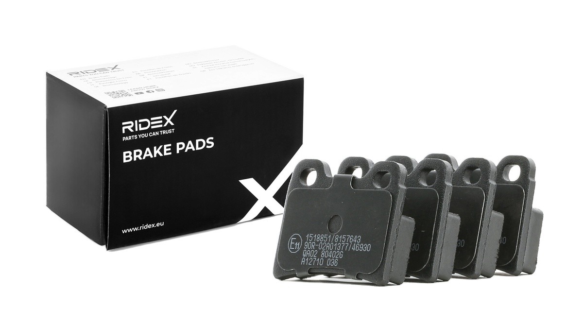 RIDEX Brake pad set Article number: 402B0598 cheaply