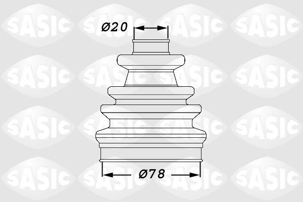 SASIC Bellow Set, drive shaft Article number: 1906014 cheaply