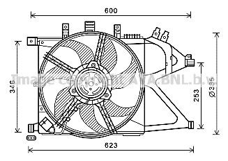 PRASCO Fan, radiator Article number: OL7660 cheaply