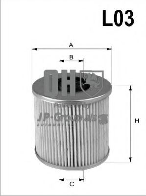 JP GROUP Oil filter Article number: 1118500209 cheaply