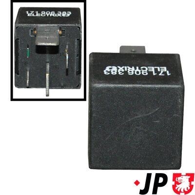 JP GROUP 1199205800 Relay, intake manifold heating GOLF 1.8 i Cat Syncro 90 PS Petrol 1992