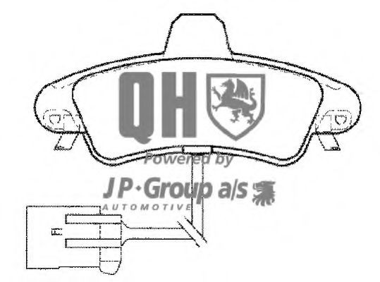 JP GROUP Brake pad set Article number: 1563700319 cheaply