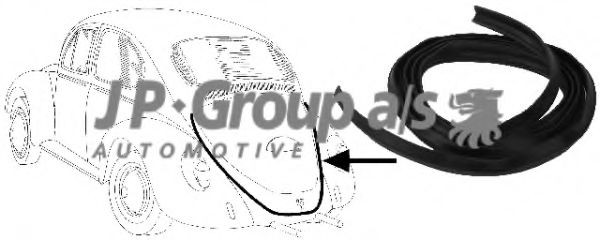 JP GROUP Seal, engine hood Article number: 8185500800 cheaply